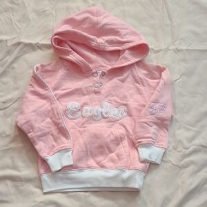 NFL Kids Pink and White Eagles Hoodie